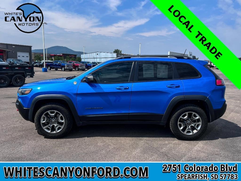 Used 2019 Jeep Cherokee Trailhawk with VIN 1C4PJMBX3KD167123 for sale in Spearfish, SD