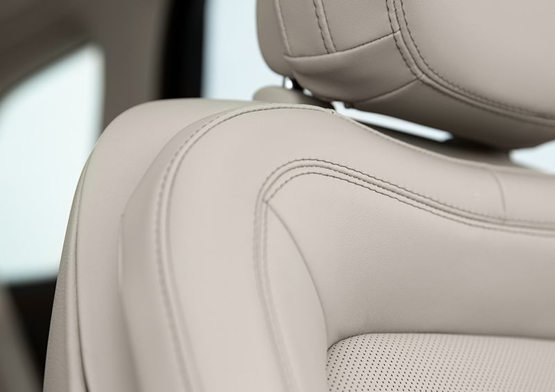Fine craftsmanship is shown through a detailed image of front-seat stitching. | White's Canyon Motors - Lincoln in Spearfish SD