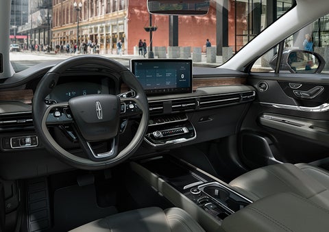The interior dashboard of 2024 Lincoln Corsair® SUV is shown here. | White's Canyon Motors - Lincoln in Spearfish SD