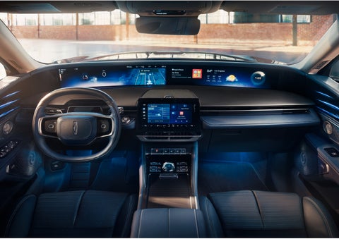 The panoramic display is shown in a 2024 Lincoln Nautilus® SUV. | White's Canyon Motors - Lincoln in Spearfish SD