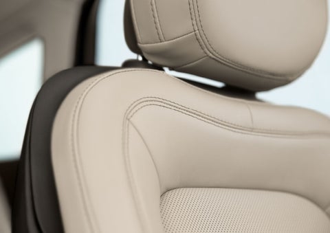 Fine craftsmanship is shown through a detailed image of front-seat stitching. | White's Canyon Motors - Lincoln in Spearfish SD