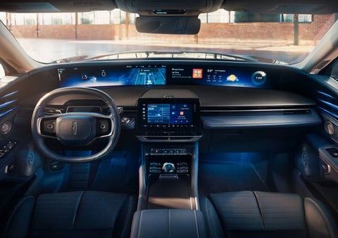 The panoramic display is shown in a 2025 Lincoln Nautilus® SUV. | White's Canyon Motors - Lincoln in Spearfish SD