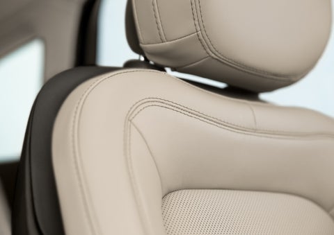 Fine craftsmanship is shown through a detailed image of front-seat stitching. | White's Canyon Motors - Lincoln in Spearfish SD