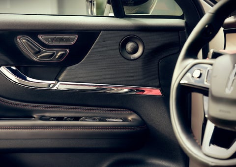 An audio speaker is shown in the driver's side door of a 2026 Lincoln Corsair® SUV | White's Canyon Motors - Lincoln in Spearfish SD