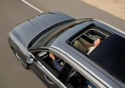 The available panoramic Vista Roof® of a 2027 Lincoln Aviator® SUV is open. | White's Canyon Motors - Lincoln in Spearfish SD