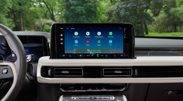 The center touchscreen inside a 2027 Lincoln Aviator® Black Label™ SUV | White's Canyon Motors - Lincoln in Spearfish SD