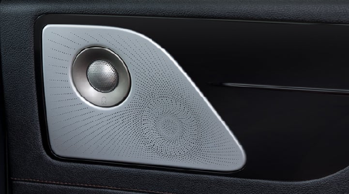 A close-up view of the available Revel® Ultima 3D Audio System. | White's Canyon Motors - Lincoln in Spearfish SD