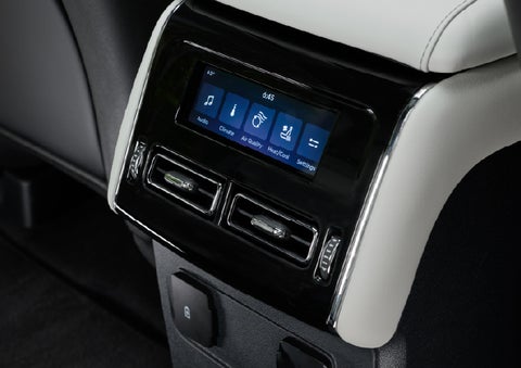 The second row touch screen displays audio and temperature control settings. | White's Canyon Motors - Lincoln in Spearfish SD